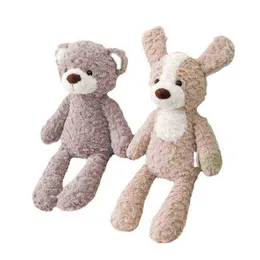 Hochwertige weiche lange Bein Kaninchen Teddybärenhund Elefant Einhorn gefüllt Cartoon Tiere Baby Sussen Spielzeugpuppenspielzeug für LDREN J220729