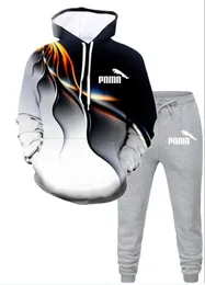 Men's Tracksuits 2022 2 peças 2 peças Sportswear Capuz Ponta de moletom de pullover de roupas casuais Tamanho S-3xl