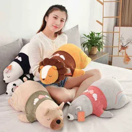 60cm uroczy lwa niedźwiedź polarny uściski kawaii pand pies kota Pig Plush wypełniona miękka poduszka na prezenty urodzinowe LDREN J220729