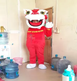 2018 Factory Lovely Dragons in Chinese kleding Cartoon Doll Mascot -kostuum