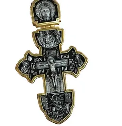 Религиозное высококачественное русское достойное православное ожерелье Christian Big Cross 2695508