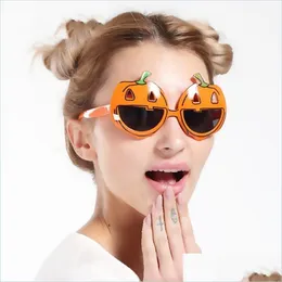 Inne imprezy imprezowe Zabawne Halloweenowe okulary przeciwsłoneczne Pumpkin Party Favors Event Event Props Creative Funny okulary nowość gi dhcac