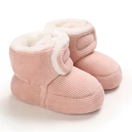 İlk Yürüyüşçüler Bebek Walker Kış Kar Botları Sevimli Ayakkabılar Doğum Kız Erkek Erkekler Antislip Yumuşak Sole Prewalker 221124