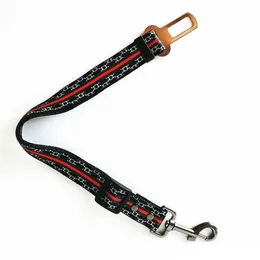 Seat Belt Dog Pet Dog Cat Car Seatbelt Safety Tether Designer Collars Adjustable Harnesses Belts Pets Leash Heavy Duty Nylon Seatbelts