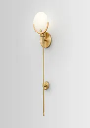 Retro Mable Copper Gold Lust LED LED Wandlampe H620mm American Rh Loft Luminaria Wand Scones Sofa Seitenbeleuchtung Lamparas 110240V
