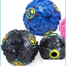 Dog Toys Chews Dog Toys Pet Puppy Sound Ball Leakage Food Toy Balls Cat Squeaky Chews Squeaker Pets Supplies Play 297 S2 Drop Deli Dhy03