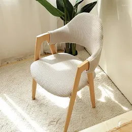 Fodere per sedie Copertura cava Soft Touch Back Elastic Dining Office Funda De Silla Nordic Home Semplice cuscino per sgabello a trapezio