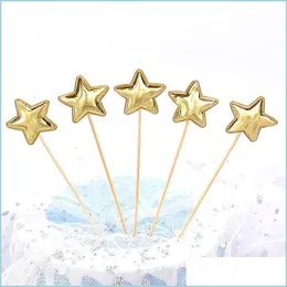 Other Festive Party Supplies Colorf Decorate Sequins Pu Reflection Cake Five Pointed Star Heart Fashion Decorations Party Supply B Dhol4