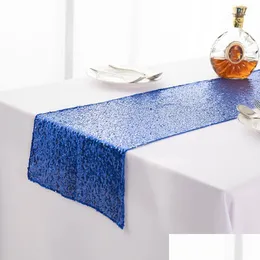 Table Runner Lecinas Table Bandy Babysbreath Borderyer Tabels Runner Mediterrâneo Decorações de toalhas de mesa de festas Supplies Novo 10 dh5cp