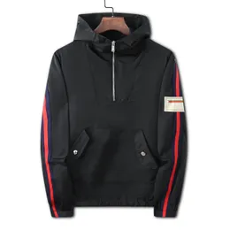 Mens jaquetas finas Windbreaker zip com capuz de roupas de capuz de qualidade de designer de hip hop designer de hip de l￺pulo de bra￧adeira de bra￧adeira primavera e outono parkas size m-3xl 87635