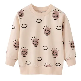 Pullover Springende Meter Ankunft Baby Sweatshirts Verkauf Kleinkind Baumwolle Sport Tops Mode Jungen Mädchen Mit Kapuze Shirts 221125