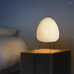 Tischlampen Retro Reispapier LED-Licht für Wohnzimmer Schlafzimmer Nachttisch Studie EL Art Decor Stativ Stehlampe Mehrere Optionen