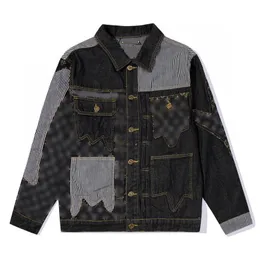 2022 Мужские дизайнерские пальто Куртка джинсовая жаккардовая Цвет Все буквы с вышивкой Париж с длинным рукавом женские черные S-2XL