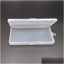 Förvaringslådor fack 2 cm transparent plast pp lås fodral tom förpackningslåda recelement krok fiskeutrustning arrangör damm pro dhgarden dhgya