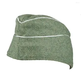 Berets Reproduktion WWII German Officer Panzer Wool Garrison Cap Military Store 5605101