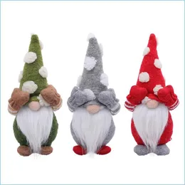 Christmas Decorations Christmas Decoration Creativity Plush Doll Cartoon Toy White Bearded Faceless Old Man Xmas Gifts For Kids Fest Dhfah