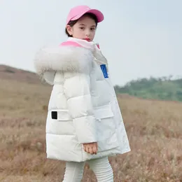 Down Coat High Quality Children Down Jacket Kids Trendy Outdoor Thick Warm Outerwear Girl Boy Hooded Puffer Coat Teen Wadded Coat Snowsuit 221125