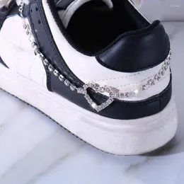 Anklets 2022 Nowato Rhinestone Serce Shape But Cay Caet Dekoracja biżuterii dla kobiet DIY Crystal Tassel łańcuchy kostki Akcesoria sneaker