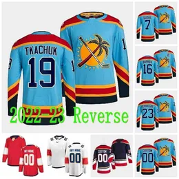 Florida 19 Matthew Tkachuk Panthers Jersey Aleksander Barkov Aaron Ekblad Sergei Bobrovsky Spencer Knight Maxim Mamin Ryan Lomberg Henry Bowlby Anton Lundell