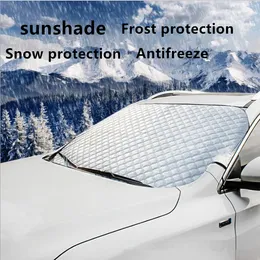자동차 앞 유리 눈 덮개 얼음 제거 얼음 제거 태양 바이저 겨울 보호 대형 크기와 두꺼운 덮개는 자동차 트럭 SUV에 사용됩니다.