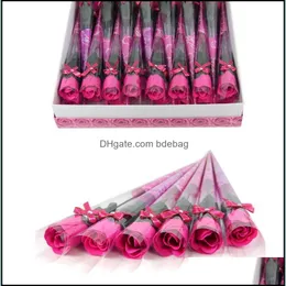 Dekorative Blumen Kränze Künstliche Seife Rose Bad Körper Blütenblatt Kreative Valentinstag Geschenk Hochzeit Dekorationen Simation Fake Flow Dhr1E