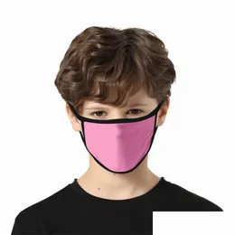 Maschere designer maschere solido maschera di polvere vuota faccia nera cartone animato adt per bambini in tessuto maschere designer di design 87 j2 gocce dhllq