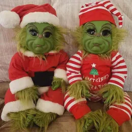 Grinch Toy In Cute Stuffed Stock Christmas For Gifts 211223 Kids Home Decoration Xmas Plush # 3 Doll Mkrkd
