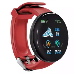 Multifuncional relógios inteligentes New Achatrals D18 Round Smartwatch Bracelet com pressão arterial