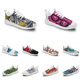 men women custom sports shoes anime cartoon animal design diy word black white blue red colorful outdoor mens trainer 274