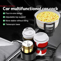4 I 1 Multifunktionell justerbar billopph￥llare AshTray Storage Base Tray Car Drink Cup Bottle Holder Auto Car Stand Organizer