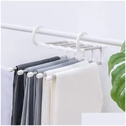 Storage Holders Racks Stainless Steel Racks Stretch Foldable Mti Storey Coat Hangers Clothing Storage Wrinkle Resistant St Dhgarden Dhpya