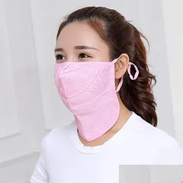 Designer Masks Sunsn Masks Neck Protection Breathing Mouth Face Mask Respirators Outdoors Riding Washable Dustproof 2 4Gy Uu Drop De Dhp3H