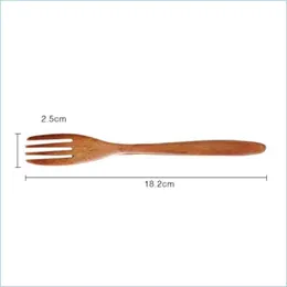 Forks Ahşap Çatallar Çevre Dostu Japon Ahşap Salatası Yemeği Çatal Sofra Sofrası Çocuklar İçin Yemek Takımı ADTS Kek Meyve Özelleştirilebilir 46 G2 DROP DH1SU