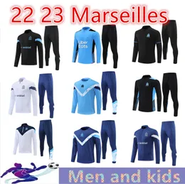 2022 2023 Marsylia dorosłych i dzieci Piłka nożna Guendouuzi Kamara Men trening piłkarski Suit Olympique de Marsylia przetrwać