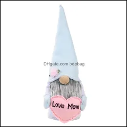 Decorazione per feste Festa della mamma Gnomi Coniglietto senza volto Bambola nana Coniglio Giocattoli di peluche Amore Mamma Regalo per bambini Buona festa di Pasqua Decorazioni per la casa Dhmr0