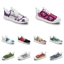 Мужчины Женщины Custom Sports Shoes Anime Cartoon Animal Design Diy Word Black Blue Red красный красочный мужской тренер на открытом воздухе 277