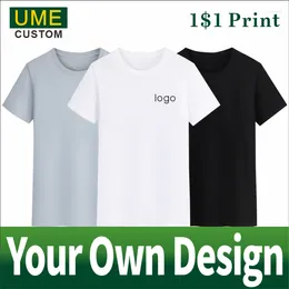 Camisetas masculinas camisa de algodão Camisa personalizada Faça seu logotipo de design Text homens homens imprimem presentes originais de alta qualidade