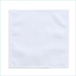 Towel Diy Sublimation Blank Towel 30X30Cm White Square Washcloth Soft Home El Facecloth Reusable Washable New 6 8Yp G2 Drop Delivery Dhcfd