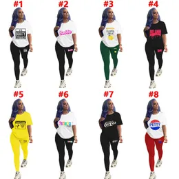 Women Tracksuits Two Piece Biker Set Designer Plus Size Short Set Leggings Letters Pattern Printed Sports GYM Yoga Outfits 16 Colours