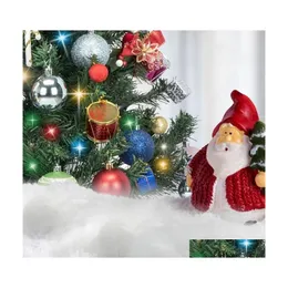 Juldekorationer juldekorationer bomull mjuk konstgjord fluffig sn￶ xmas party dekor falska tr￤dscen dekoration rekvisita dro dhxqs