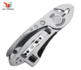 QST EXPRES Multitool Pliers Pocket Knife Screwdriver Set Kit Adjustable Wrench Jaw Spanner Repair Survival Hand Multi Tools Mini Y