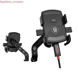 Soporte Universal para teléfono de bicicleta de coche, soporte de cargador USB para teléfono de motocicleta, manillar de bicicleta de montaña, soporte de montaje GPS