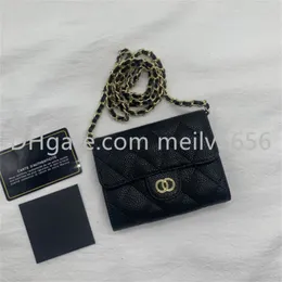 Wallet Women's Luxury Key Wallets v￤skor Fashion Style Womens Cross Body Shoude Bag Fashion Caster Holders Classic Chain Coin Purses