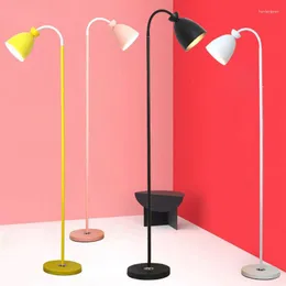 Zemin Lambaları Renkli Göz Önlemli LED Okuma Işığı Uzaktan Kumanda ile Minimalist Dimmabable Stand ayarlayın