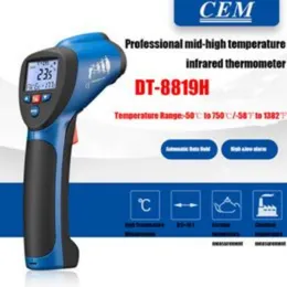 CEM DT-8819H Industrial Industrial Infravery Termômetro Gun Não Contato Indução eletrônica Termômetro de indução Ponto de indução.