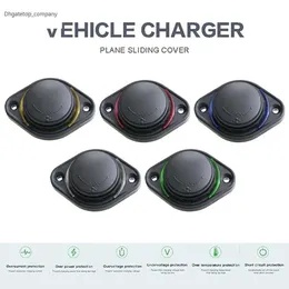 3.1A 12-24V Slide Lid Car Bus Boat Dual USB Port Charger Power Socket Outlet for Xiaomi Samsung iPhone 11 Pro Max