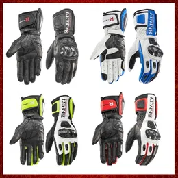 ST462 Long Motorcycle Gloves Men Leather Race Gloves Moto Gloves Motorbike Glove 4 Colors Size M L XL XXL