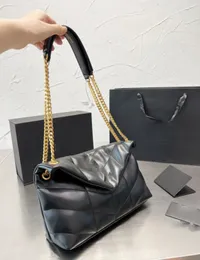 Hochwertige Damentaschen Vollleder Echtleder Messenger CrossBody Kette Umhängetasche Damen Geldbörse Schlüsselkarten Geldbörse Tote mit Box