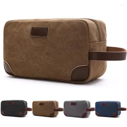 Bolsas de cosméticos bolsa organizadora de lona portátil para viagens unissex kit de barbear beleza homens homens homens femininos damas higienet bolsa de maquiagem