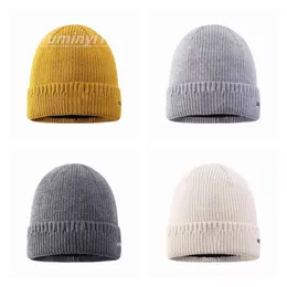 DIY Autumn e Winter Solid Color Knet Hat Hat personalizado Design personalizado logotipo personalizado Skull Beanie Men and Women Equipe pode usar R6